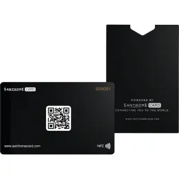 Santhome Digital Business NFC Card Black Display